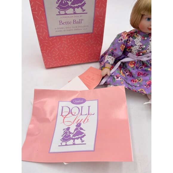 Goebel Doll Club Exclusive Porcelain Doll By Bette Ball - Picture 7 of 7